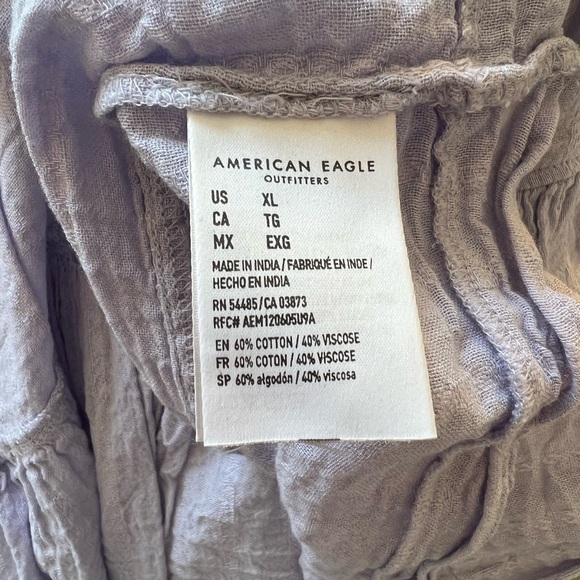 AE Lavender Long Sleeve Babydoll Top - XL - Picture 5 of 8